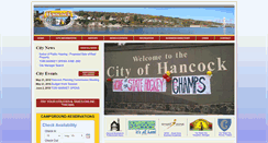 Desktop Screenshot of cityofhancock.com
