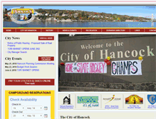 Tablet Screenshot of cityofhancock.com